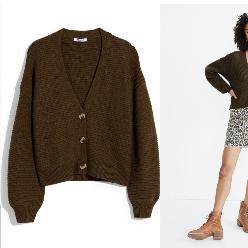 Madewell Shelley Cardigan - Heather Elm